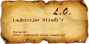 Lajbiczjer Olivér névjegykártya